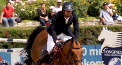 "حظا سعيدا يا نايل".. بيل جيتس يدعم الفارس المصري قبل مشاركته في أولمبياد طوكيو